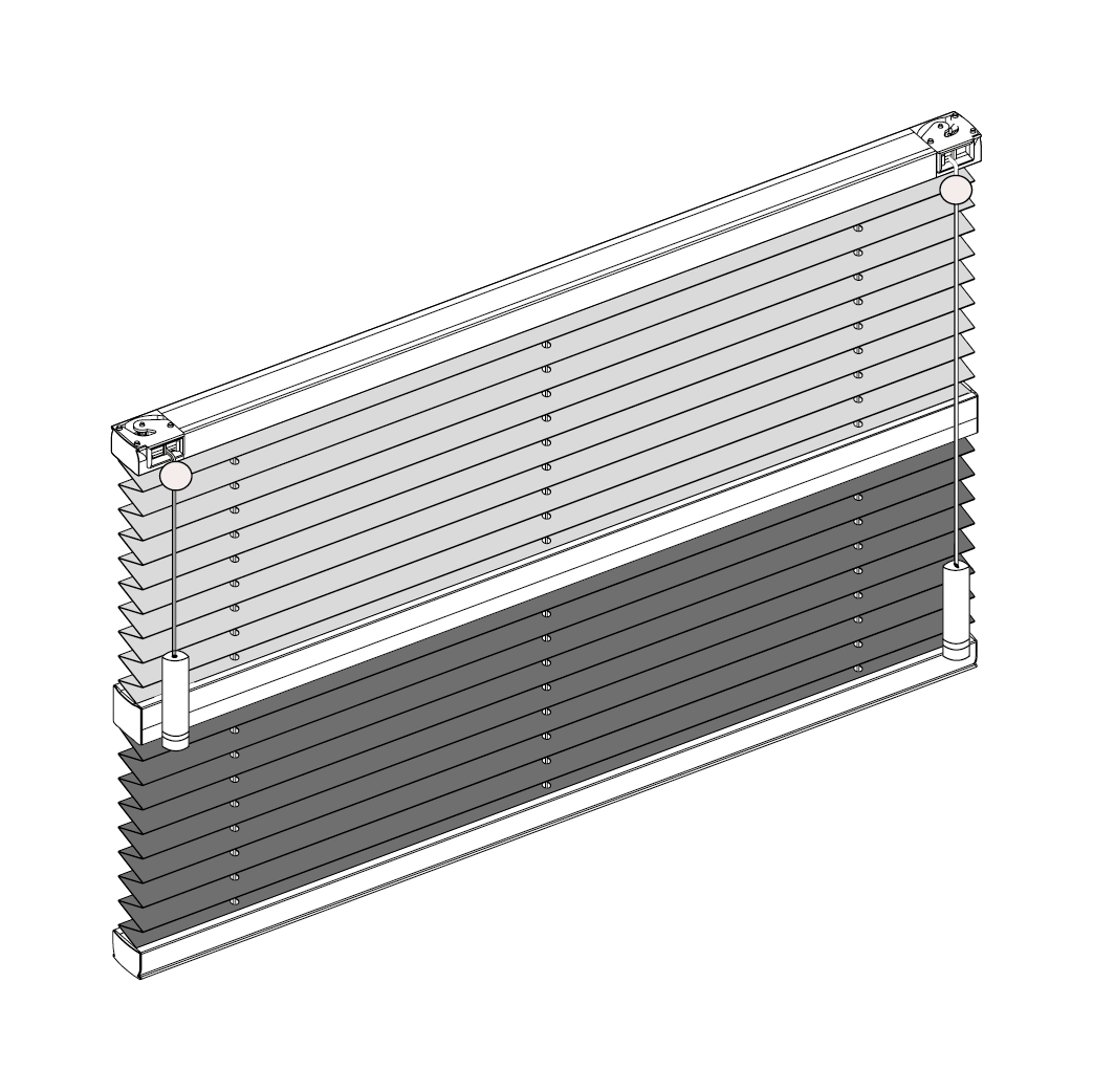 Plisségardin TWIN - Bild 2